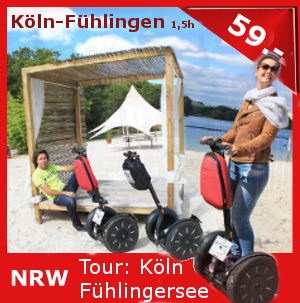 Segway fahren: Tour Koeln - Fuehlingersee - blackfoot-beach
